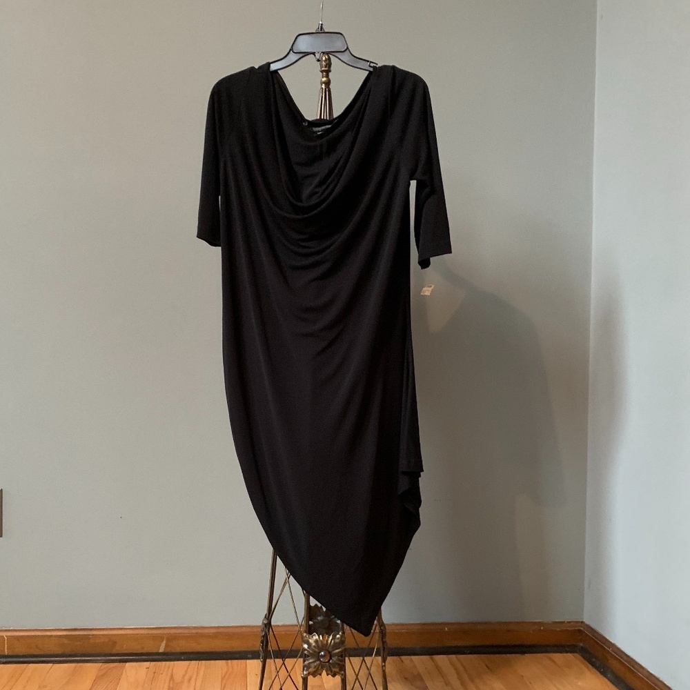 St. John Dress w/Asymmetrical hemline